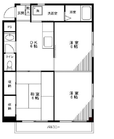 荒川マンションの物件間取画像